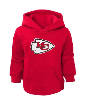 Toddler Boys and Girls Red Kansas City Chiefs Logo Pullover Hoodie