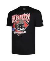 Men's New Era Black Tampa Bay Buccaneers Big and Tall Helmet T-shirt