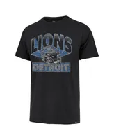 Men's '47 Brand Black Detroit Lions Amplify Franklin T-shirt