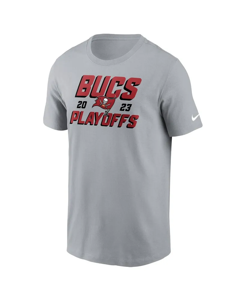 Men's Nike Gray Tampa Bay Buccaneers 2023 Nfl Playoffs Iconic T-shirt