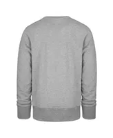 Men's '47 Brand Gray Distressed San Francisco 49ers Varsity Block Headline Pullover Sweatshirt