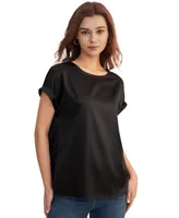 Lilysilk Women's Short Sleeves Round Neck Silk Tee