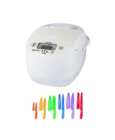 Zojirushi Nl-DCC18CP Micom Rice Cooker and Warmer (Pearl Beige) with Knife set