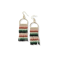 Allison Beaded Fringe Earrings