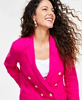 I.n.c. International Concepts Women's Double-Breasted Blazer, Created for Macy's