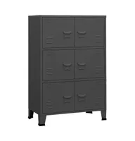 Industrial Storage Chest Anthracite 29.5"x15.7"x45.3" Metal