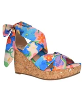 Impo Women's Orabelle Ankle Wrap Platform Wedge Sandals