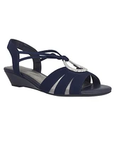 Impo Women's Rita Ornamented Stretch Wedge Sandals