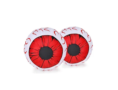 2 Pack 3 Feet Halloween Inflatable Eyeballs with Air Blower