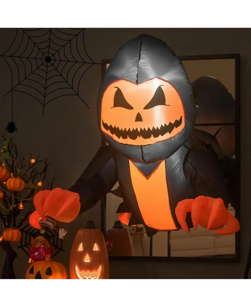 3.3 Feet Halloween Inflatable Pumpkin Head Ghost Broke Out from Window