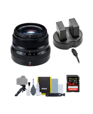 Fujifilm Xf 35mm f/2 Wr Lens (Black) with Battery and Accessories