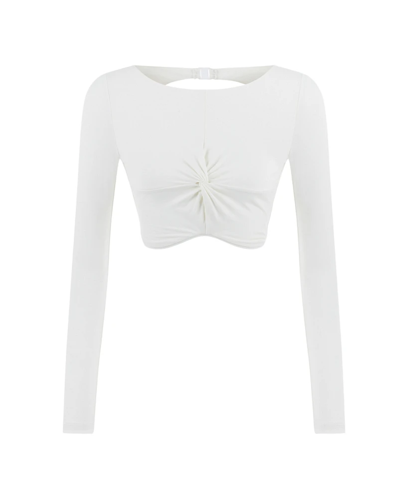 Women's Crop Top with Knot