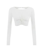Women's Crop Top with Knot
