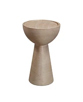 Tov Furniture 1 Pc. Textured Faux Terrazzo Travertine Indoor, Outdoor Side Table