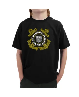 Boy's Word Art T-shirt - Coast Guard