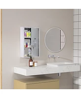 Kleankin Wall Medicine Cabinet with Lock, Lockable Wall Cabinet