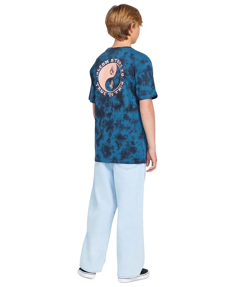 Volcom Big Boys Counterbalance Dye Graphic Cotton T-Shirt