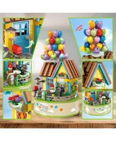 Contixo Flying Balloons Building Block Set With Music Box - 528 Pcs