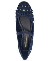 Kenneth Cole New York Women's Myra Stud Mary Jane Flats - Denim