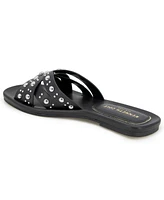 Kenneth Cole New York Women's Jula Stud Slip On Flat Sandals