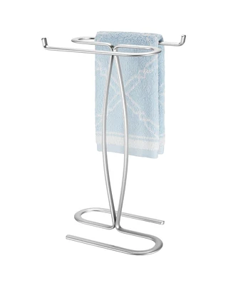 mDesign Metal Hand Towel Holder Stand for Bathroom Vanity Countertop
