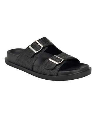 Guess Men's Verone Double Strap Fashion Slide Sandal