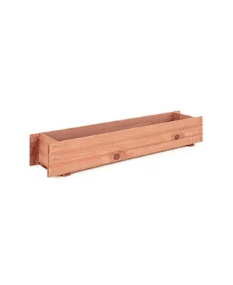 Wooden Decorative Planter Box for Garden Yard and Window