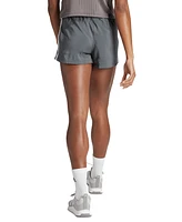 adidas Women's Pacer Training 3-Stripes Woven High-Rise Shorts