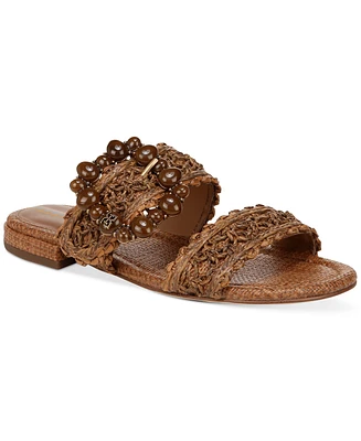 Sam Edelman Elisa Embellished Buckle Double Band Sandals