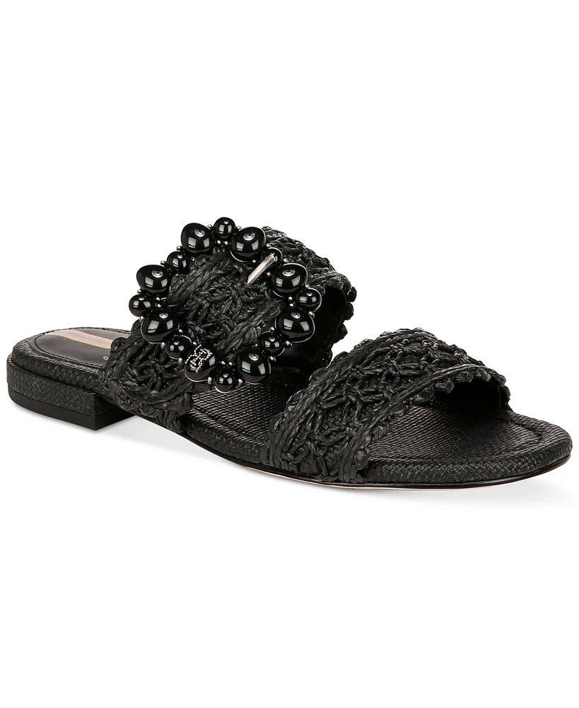 Sam Edelman Elisa Embellished Buckle Double Band Sandals