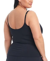 Bleu by Rod Beattie Plus Size Kore Scoop-Neck Tankini Top