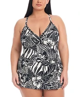 Bleu by Rod Beattie Plus Size Swimdress