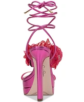 Jessica Simpson Iyla Flower Embellished Strappy High Heel Platform Sandals