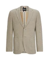 Boss by Hugo Boss Men's Micro-Patterned Stretch Regular-Fit Jacket