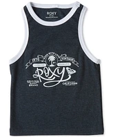 Roxy Big Girls Logo Graphic Cropped Tank Top