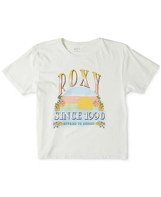 Roxy Big Girls Sunrise to Sunset Graphic Cotton T-Shirt