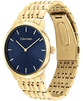 Calvin Klein Men's Intrigue Gold-Tone Stainless Steel Bracelet Watch 40mm