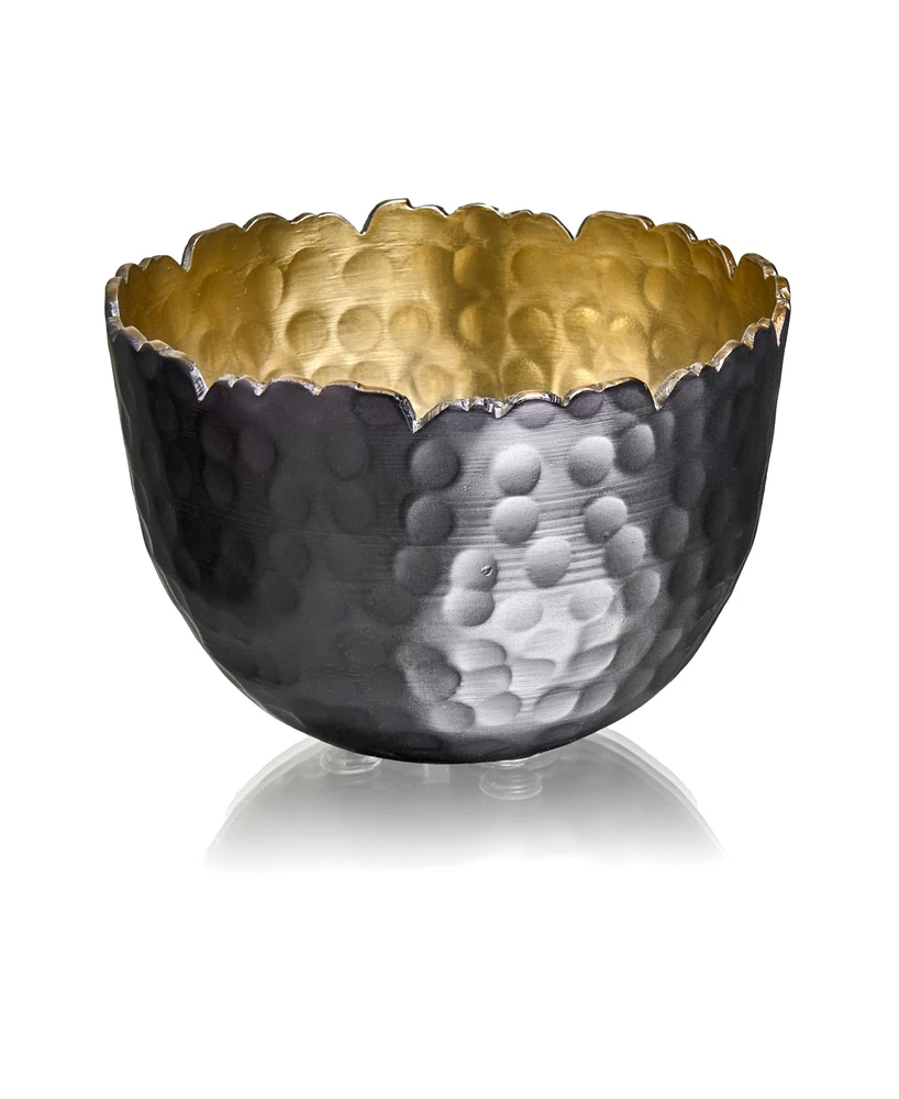 Godinger Signature Collection Enamel and Gold-Tone Snack Bowl