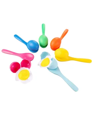 Kovot Egg & Spoon Race Game Set - 6 Spoons and Eggs with Soft Yolk - Multicolor - Assorted Pre