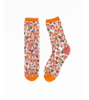 Sock Candy Women's Pumpkin Spice Sheer Sock