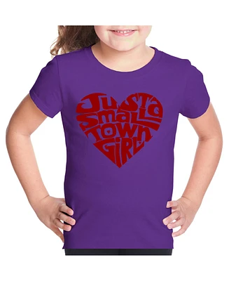Girl's Word Art T-shirt - Just a Small Town Girl