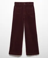 Mango Women's Corduroy Culotte Trousers