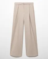 Mango Women's Pinstripe Suit Pants