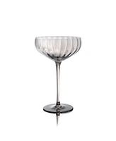 Qualia Glass Modern Coupe Glasses, Set of 4