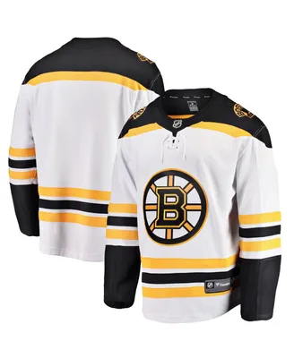 Men's Fanatics White Boston Bruins Breakaway Away Jersey