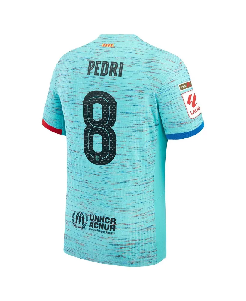 Men's Nike Pedri Aqua Barcelona 2023/24 Third Authentic Jersey