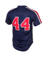 Men's Mitchell & Ness Reggie Jackson Navy California Angels Cooperstown Mesh Batting Practice Jersey