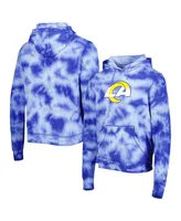 Men's New Era Royal Los Angeles Rams Team Tie-Dye Pullover Hoodie