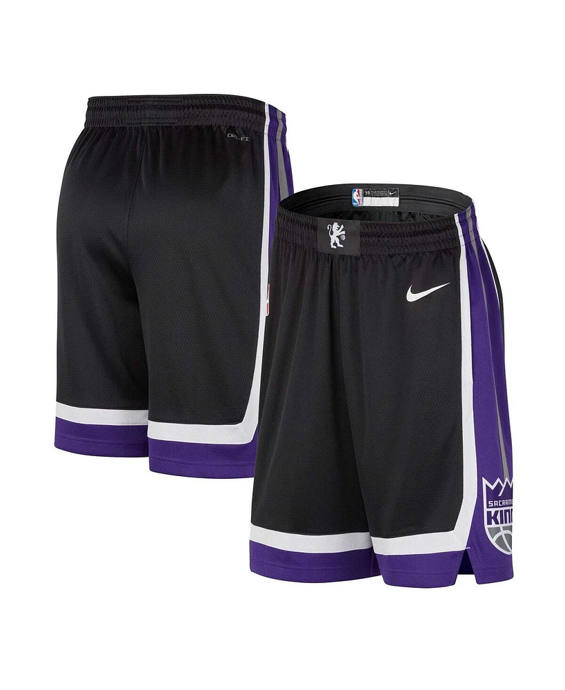 Men's Nike Black Sacramento Kings Swingman Icon Edition Shorts