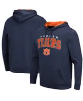 Men's Colosseum Navy Auburn Tigers Resistance Pullover Hoodie